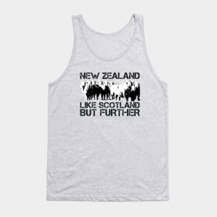 Flight of the Conchords, visit New Zealand, like Scotland but further Tank Top